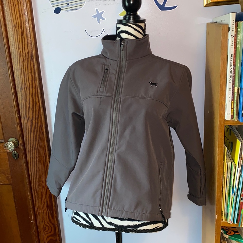 The Black Dog gray lined jacket size 12